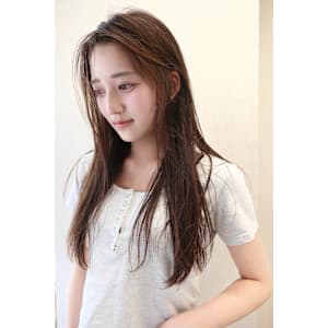 くすみベージュマロンベージュレイヤーカット久屋大通栄名古屋