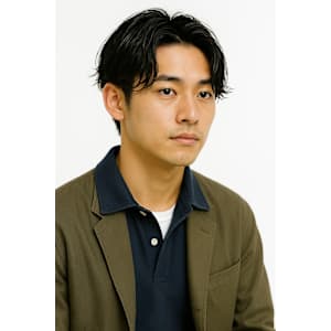 センターパート×ナチュラルパー【高円寺/東高円寺/新高円寺】