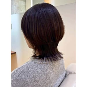 レイヤーカット ダークグレージュ ワンカール 30代 40代