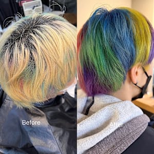 派手髪・ハイトーンカラー・デザインカラー・ブリーチ専門美容室