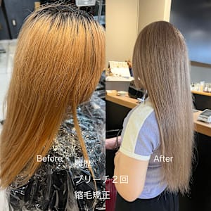 派手髪・ハイトーンカラー・デザインカラー・ブリーチ専門美容室