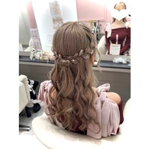 編みこみ×ハーフアップ☆