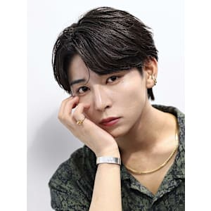 王道毛流れセンターパート