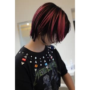 レイヤーカット/顔周りレイヤー/デザインカラー