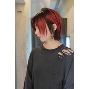 レイヤーカット/顔周りレイヤー/デザインカラー