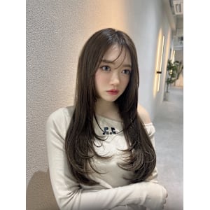 髪質改善毛先ワンレングレージュ美髪*Zina