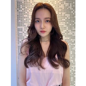 前髪なし韓国風ロングレイヤーカット*Zina