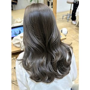 ケアブリーチダブルカラーヘーゼルブラウングレージュアッシュ