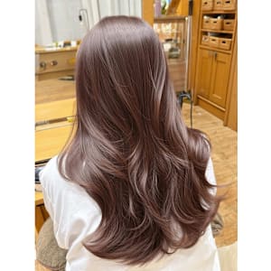 ブリーチなしダブルカラーラベンダーブラウンココアブラウン韓国