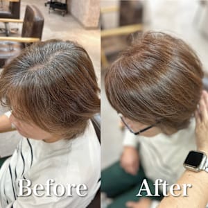 白髪ぼかし(ベージュ)白髪キレイにマイナス10歳 - F.U.N 竹ノ塚店【ファン】【ファン タケノツカテン】掲載中