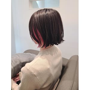 【南部担当】ボブ×ピンクイヤリングカラー - COL MANO【コル マーノ】【コル マーノ】掲載中