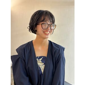 ショートボブパーマ　久屋大通/栄/丸の内