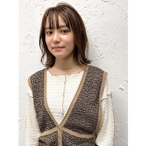 【kiji】どなたにでもフィットする切りっぱなしミディアム