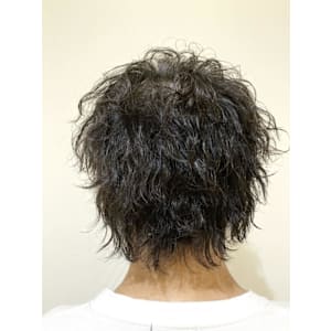 リッジ波巻きパーマ