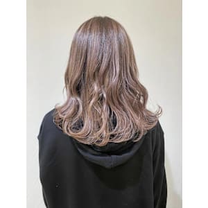 ハイライト＆ピンクベージュ