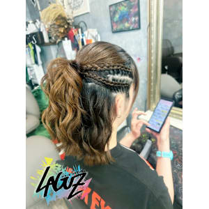 【ヘアセット】サイドブレイド×ルーズカールポニー - LAGUZ 茅ヶ崎 髪質改善 ヘアアレンジ【ラグズ チガサキ カミシツカイゼン ヘアアレンジ】掲載中
