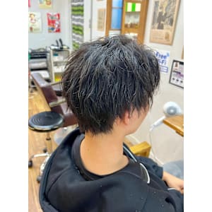 シャドウパーマ　センターパート　ウルフ - hair studio Romeo【ロメオ】掲載中