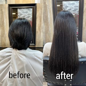 エクステ付け放題でスタイルチェンジ。