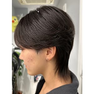 韓国ウルフ/メンズ韓国ヘア/ダウンパーマ/ニュアンスパーマ