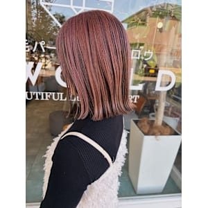 【ももか】ピンクベージュ/ショコラカラー/アンブレラカラー