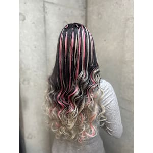 編み込みエクステ200g  ハイライト　原色エクステ