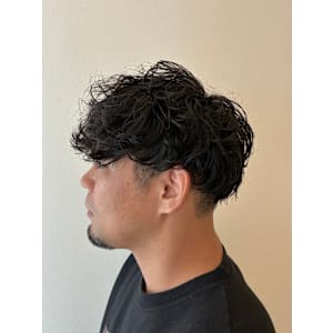 メンズマッシュ×ルーズパーマ