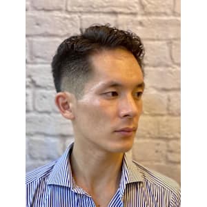 メンズショート×パーマ