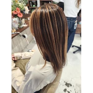 フェイスフレーミング×ハイライトカラー