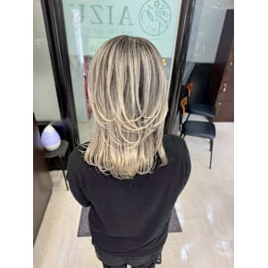 デザインカラー - AIZU本厚木 白髪ぼかし ハイライト バレイヤージュ 髪質改善【アイズホンアツギ シラガボカシ ハイライト バレイヤージュ カミシツカイゼン】掲載中