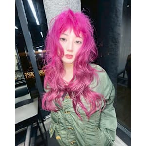 ピンクカラー　ケアブリーチ　ブリーチカラー　原宿/表参道 - Null 原宿店 デザインカラー/ダブルカラー【ヌルハラジュクテン デザインカラー ダブルカラー】掲載中
