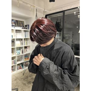 メンズ　レッドブラウン　センターパート - Di-KA HAIR sendai【ディーカヘアーセンダイ】掲載中