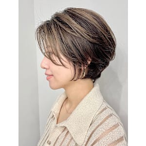ショート・ボブ/丸顔/前髪あり/絶壁解消/40代/50代/ - INCEPTION  GINZA 銀座【インセプション】掲載中