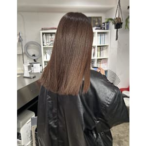 マロンブラウン/ストレート/艶髪/美髪/トリートメント