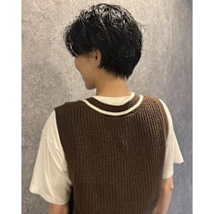 ハンサムショート×ニュアンスパーマ