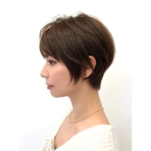 ショートカット/白髪染め/白髪ぼかし/ハイライト - RU10C ブリーチなしダブルカラー/白髪ぼかしハイライト/酸性ストレート【ルージュシー】掲載中