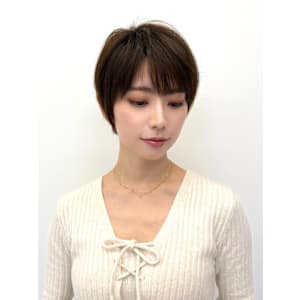 ショートカット/白髪染め/白髪ぼかし/ハイライト - RU10C ブリーチなしダブルカラー/白髪ぼかしハイライト/酸性ストレート【ルージュシー】掲載中