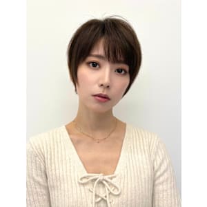 ショートカット/白髪染め/白髪ぼかし/ハイライト - RU10C ブリーチなしダブルカラー/白髪ぼかしハイライト/酸性ストレート【ルージュシー】掲載中