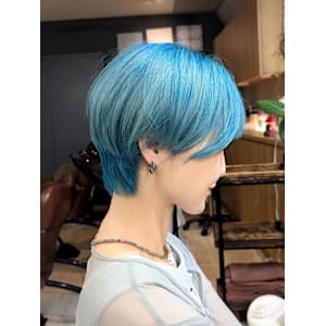 ターコイズブルー&ショートレイヤー - MANOHARU【マノハル】掲載中