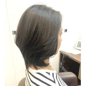 ヘアドネーション後菱形レイヤー