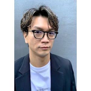 大人の遊び感あるウェーブセンパ - 【メンズ個室サロン】ALL DAY HELLO'S【メンズコシツサロン オールデイハローズ】掲載中