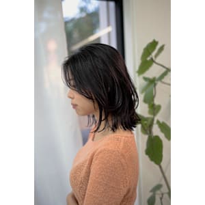 髪質改善グレージュ/ミディアムレイヤー