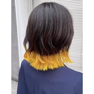 イエローエンドカラー　すそカラー - MANOHARU【マノハル】掲載中