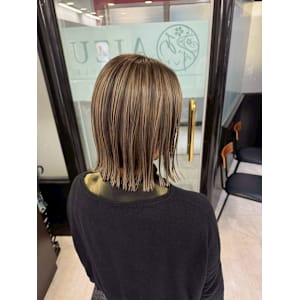 白髪ぼかしハイライト