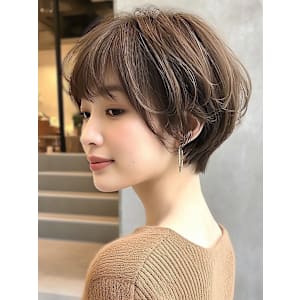 ショート ボブ 小顔 くびれヘア ココアベージュ 40代 - abilita 警固【アビリタ ケゴ】掲載中