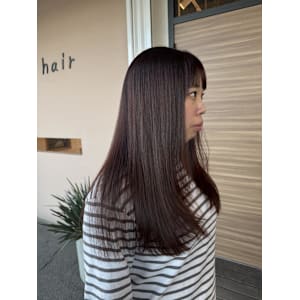 レッドブラウン/美髪ヘア