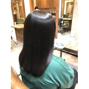 シナジー美髪縮毛＋カット＋髪質改善トリートメント