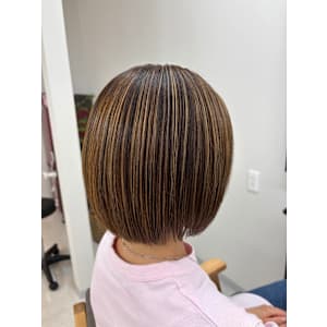 カット＋Wカラー(ケアブリーチ有)＋3stepトリートメント