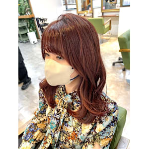 髪質改善/透明感カラー/顔まわりレイヤー/カット/韓国/前髪