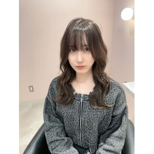 髪質改善/透明感カラー/顔まわりレイヤー/カット/韓国/前髪