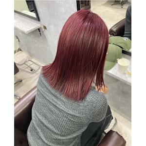 艶髪ボルドーカラーリング